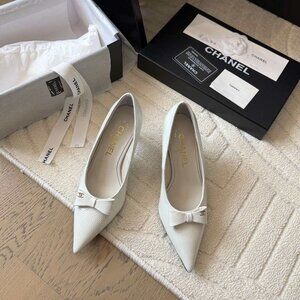 Chanel Mary Jane Pointed Heel Shoes